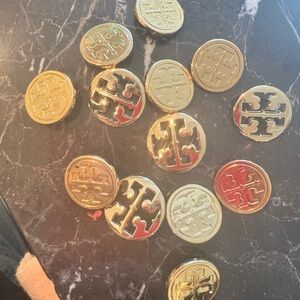 Tory Burch Shiny Gold Emblem Buttons